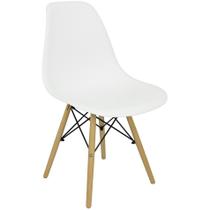 Cadeira Charles Eames Eiffel Wood Design Branca Branco Cadeira Charles Eames Eiffel Wood Design Branca Branco