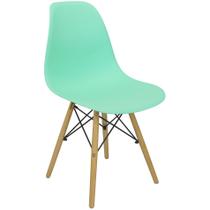 Cadeira Charles Eames Eiffel Wood Design Verde Agua - Magazine Roma