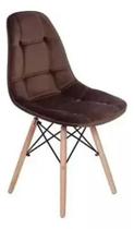 Cadeira Charles Eames Velvet Estofada Veludo Varias Cores