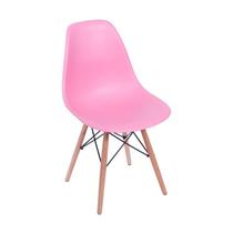 Cadeira Charles Eames Wood Design Eiffel Jantar Rosa