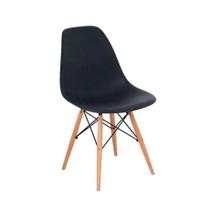 Cadeira Charles Eames Wood Design Eiffel Preta