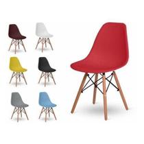 Cadeira Charles Eames Wood Design Eiffel Varias Cores 1 pç