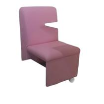 Cadeira Ciranda Manicure Com Mesa Regulável Poltrona Rosa