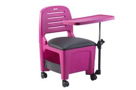 Cadeira Cirandinha Com Mesa Bari Rosa 450 Para Manicure Pedicure Salão de Beleza Dompel