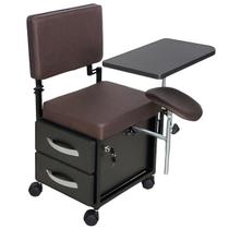 Cadeira Cirandinha Manicure Pedicure Evolux Com Gavetas e Tampo Estofado Café Forty Cadeira Cirandinha Manicure Pedicure Evolux Com Gavetas e Tampo Estofado Café Forty