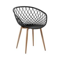 Cadeira Clarice Nest Wood Com Apoio de Braço Preto Cadeira Clarice Nest Wood Com Apoio de Braço Preto