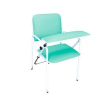 Cadeira Coleta de Sangue Standard Com Braço Frontal Verde Bebê