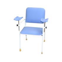 Cadeira Coleta de Sangue Standard Com Braço Lateral Azul Céu
