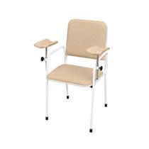 Cadeira Coleta de Sangue Standard Com Braço Lateral Bege