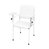 Cadeira Coleta de Sangue Standard Com Braço Lateral Branca