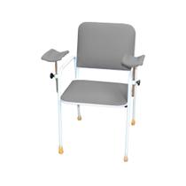Cadeira Coleta de Sangue Standard Com Braço Lateral Cinza