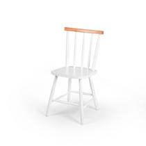 Cadeira Colonial Clássica Rustica Madeira Maciça Branca/Mel