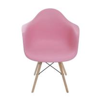 Cadeira com Braço Base Madeira Dkr Or Design