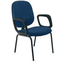 Cadeira Com Braços Diretor Para Escritório Linha Uno Azul Cadeira Com Braços Diretor Para Escritório Linha Uno Azul