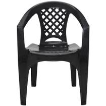 Cadeira com Braços Iguape Preta - 92221009 - TRAMONTINA