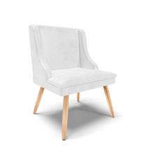 Cadeira Corano Branco Pés Palito Natural