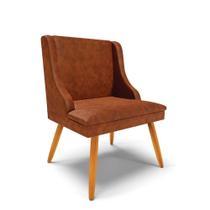 Cadeira Corano Nozes Pés Palito Castanho