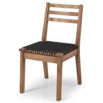 Cadeira Cordoba Assento Corda Preta 86cm - 60378