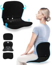 Cadeira corretora de postura curble Wider Cover Set preta Cadeira corretora de postura curble Wider Cover Set preta