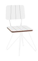 Cadeira Costela Branca Base Butterfly Aço Branco- OOCA Móveis - DAF MOBILIARIO