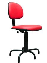 Cadeira Costureira Secretaria Vermelho