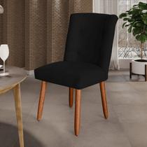 Cadeira Cozinha Sala de Jantar Penteadeira Estofada Paris Suede- Twdecora