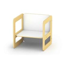 Cadeira Cubo Montessori Em Madeira MDF, Junges, Pode Ser Utilizada Como Mesinha, Crianças Até 35kg