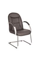 Cadeira Day Interlocução Preta Base Cromada 100% Nacional