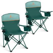 Cadeira de acampamento ALPHA CAMP, pacote com 2 bolsas térmicas, verde