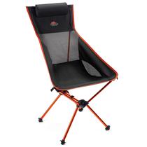 Cadeira de acampamento Cascade Mountain Tech Outdoor High Back preta
