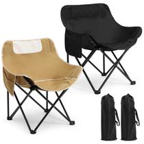 Cadeira de acampamento compacta Seeloowy portátil dobrável 150 kg