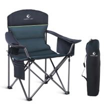 Cadeira de acampamento LET'S CAMP de grandes dimensões dobrável acolchoada 6,5 kg 204 kg Cadeira de acampamento LET'S CAMP de grandes dimensões dobrável acolchoada 6,5 kg 204 kg