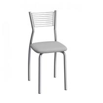Cadeira de Aço Barcelona C123 Branco/Cromado Cadeira de Aço Barcelona C123 Branco/Cromado