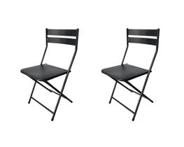 Cadeira de aço dobravel para bares sorveterias restaurantes e residencial kit 2 peças - Helena - 984 - WRM Metal