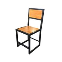Cadeira de aço e mdf estilo industrial estrutura reforçada cd01