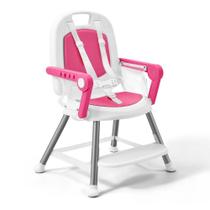 Cadeira de Alimentação Atividades 3 em 1 até 15Kg Bandeja Ajustável Multikids Baby BB323