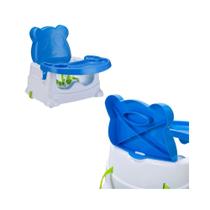 Cadeira de Alimentação Bebê Booster Comer Refeição Cadeirinha Infantil Portátil Segurança Ursinho Azul - Baby Style