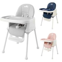 Cadeira de Alimentação Bebe Infantil Portatil 2 em 1 Cinza PipDip Cadeira de Alimentação Bebe Infantil Portatil 2 em 1 Cinza PipDip