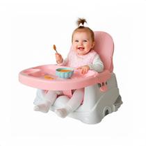 Cadeira De Alimentação Bebê Portátil Assento Ajustável Baby Liso Rosa Cadeira De Alimentação Bebê Portátil Assento Ajustável Baby Liso Rosa