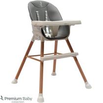 Cadeira de Alimentação Executive 5 em 1 Cinza/Gray - Premium Baby