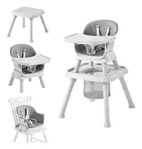 Cadeira De Alimentação Infantil 10 Em 1 Bebê Multiuso Pipdip MultiAtividades Cinza