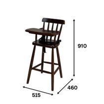 Cadeira de Alimentação Infantil em Madeira Maciça - PIPPAWEB Cadeira de Alimentação Infantil em Madeira Maciça - PIPPAWEB