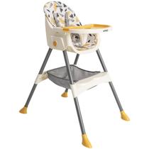 Cadeira de Alimentação Infantil Papinha Whoop 2 em 1 Folhas Amarela Kiddo