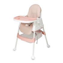 Cadeira de Alimentação Infantil para Bebê Multmaxx até 24kg com Ajuste de Altura Rosa