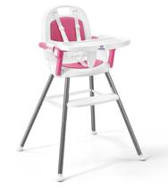 Cadeira de Alimentação Portátil Cherry 3 em 1 Rosa - Bubble Baby
