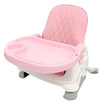 Cadeira de Alimentação Refeição Papinha Booster Infantil Portátil DM Toys DMB6984 Rosa Cadeira de Alimentação Refeição Papinha Booster Infantil Portátil DM Toys DMB6984 Rosa
