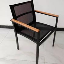 Cadeira De Alumínio E Tela Sling Para Área Externa e Área Gourmet - Sarah Móveis