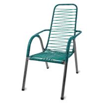 Cadeira de Area Externa Varanda Fio Reforçada Verde - vinholi