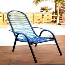 Cadeira de Área Para Adulto Azul Luxo Braga