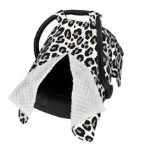 Cadeira de assento de carro Canopy 9CH para bebês com Peekaboo Opening Leopard